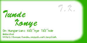 tunde konye business card